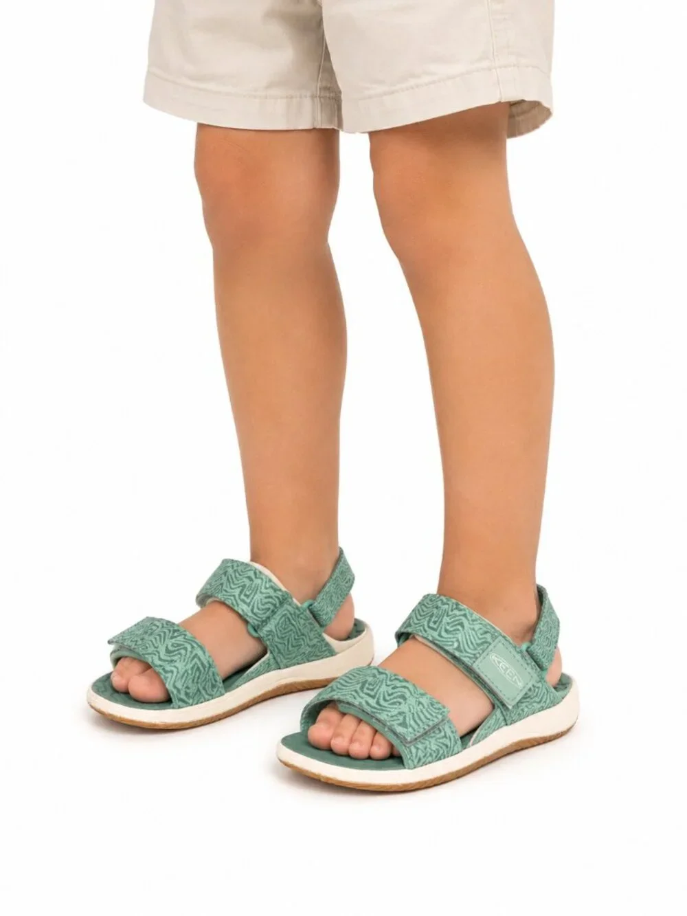 KEEN Elle Backstrap Toddler Sandals Lichen Star White US 10 M